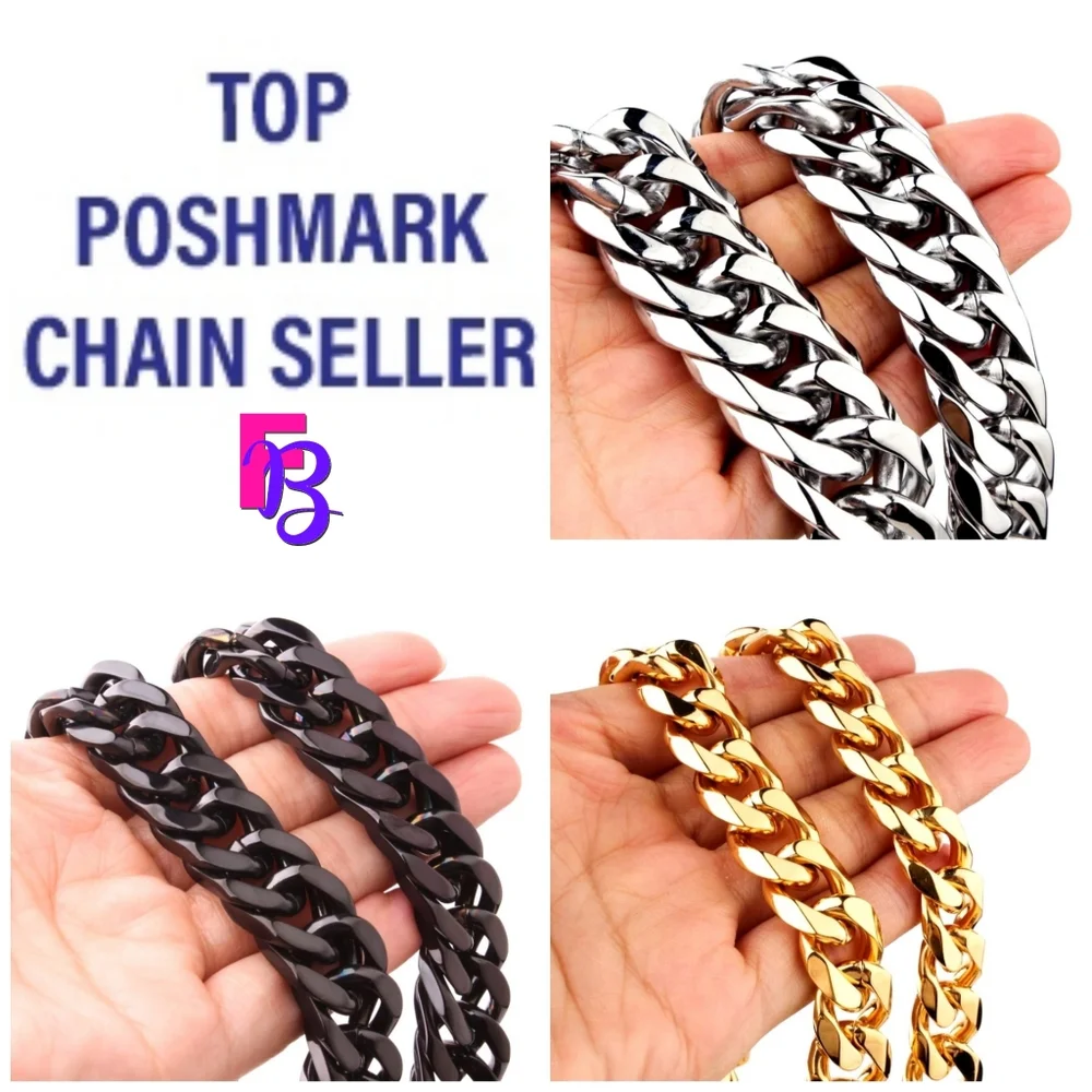 *NEW!* 12MM 24" 18K Miami Cuban Chain - Picture 9 of 11